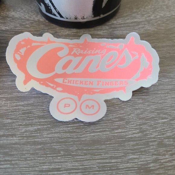 Post Malone Raising Canes Reusable Collector Cup Utah Restaurant Promo Sticker 2 - Picture 2 of 5